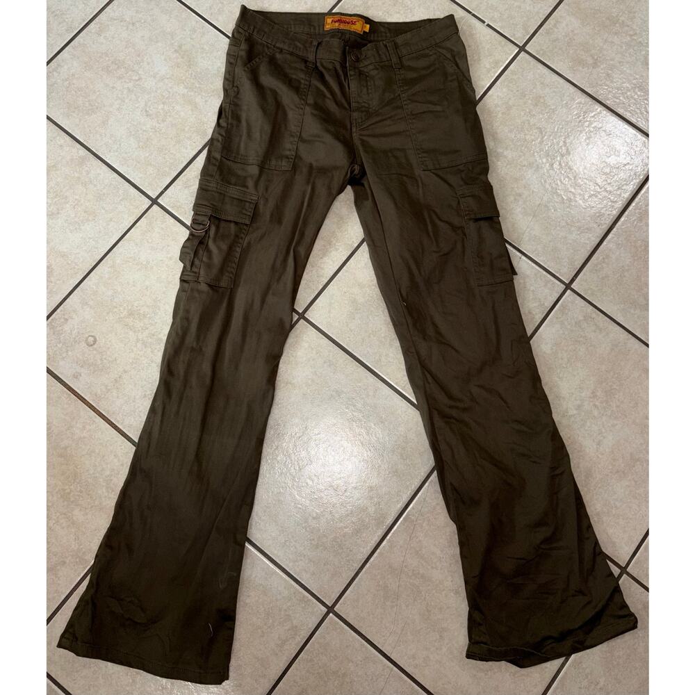 Vintage Y2K Funhouse Jeans brown cargo size 7  women’s